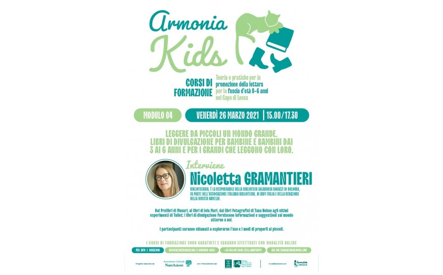 Armonia Kids - Corsi di #Formazione | #Leggere fin da piccoli.   Modulo 4