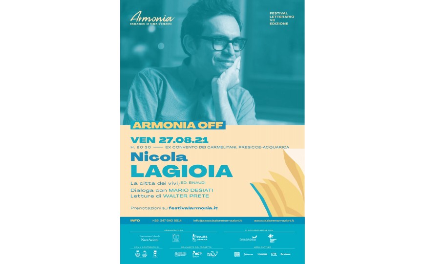 Armonia off - Nicola Lagioia  - Venerdì 27 agosto