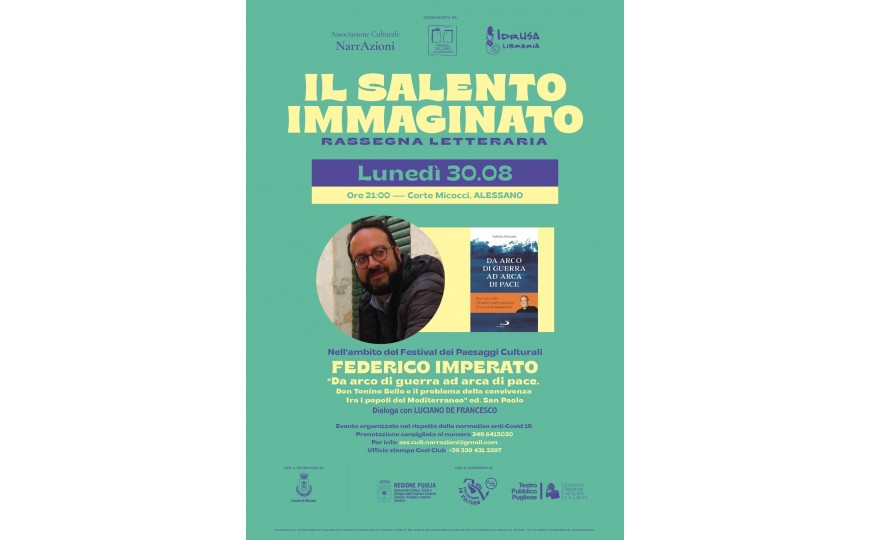 Federico Imperato - Lunedì 30 agosto - Corte Micocci, Alessano