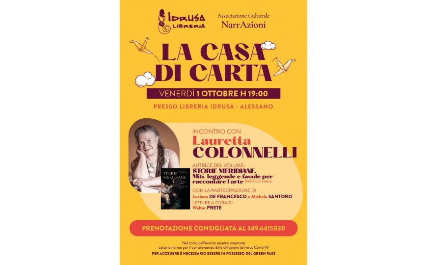 STORIE MERIDIANE. Miti, leggende e favole per raccontare l'arte | Libreria Idrusa | 1.10.2021 H. 19:00